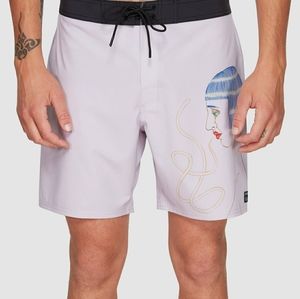 RVCA X ED TEMPLETON BOARD SHORTS (SWIM TRUNKS)